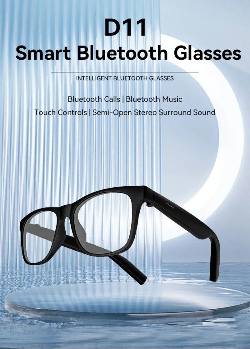 Lenovo AI Smart Glasses Remote Control Touch Photography Voice Assistant Wireless Bluetooth Call Headphone For Men Women Gifts