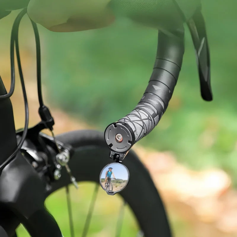 Bicycle Rearview Mirror Bike Handlebar End Mirror HD Mirrors 360° Rotate Convex MTB Road Bike Handlebar Mirrors Bike Accessories
