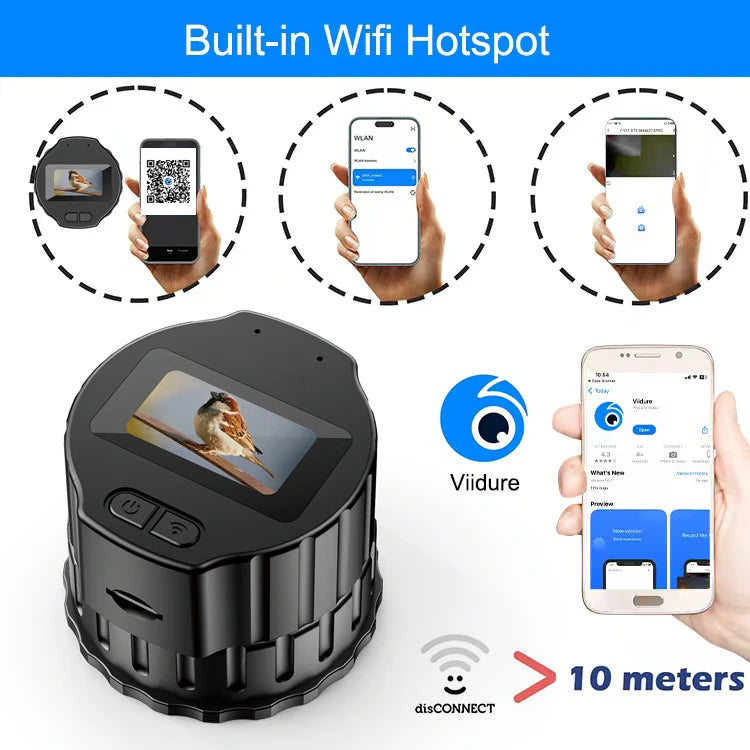  1920X1080 Eyepieces Camera WiFi Electronic 1.5'' High-Definition Screen Portable Recorder Telescopes Tools with APP Microscope