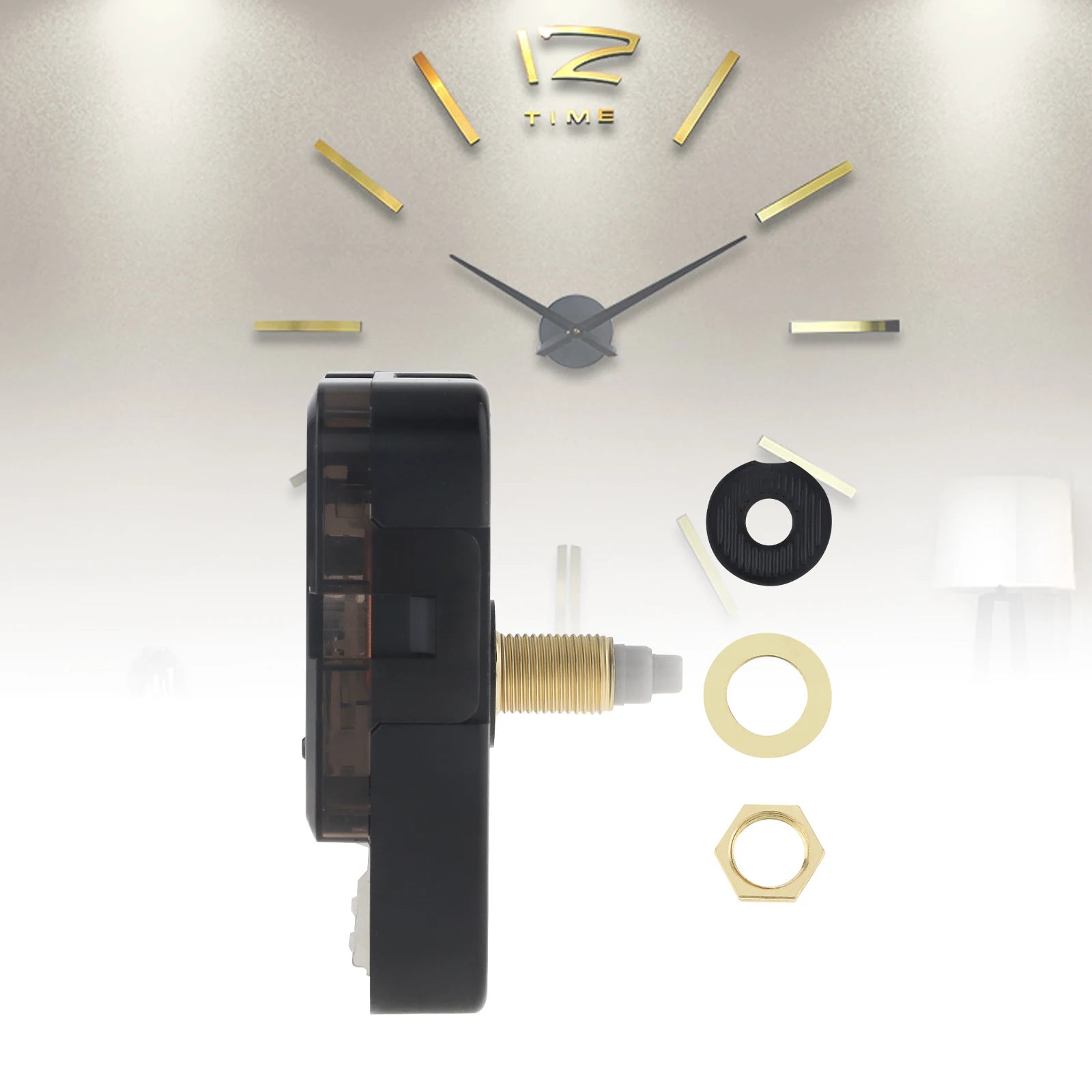 Quartz Battery Operated Silent Wall Clock Movement Mechanisms for DIY / Repair, Clock Parts Replacement