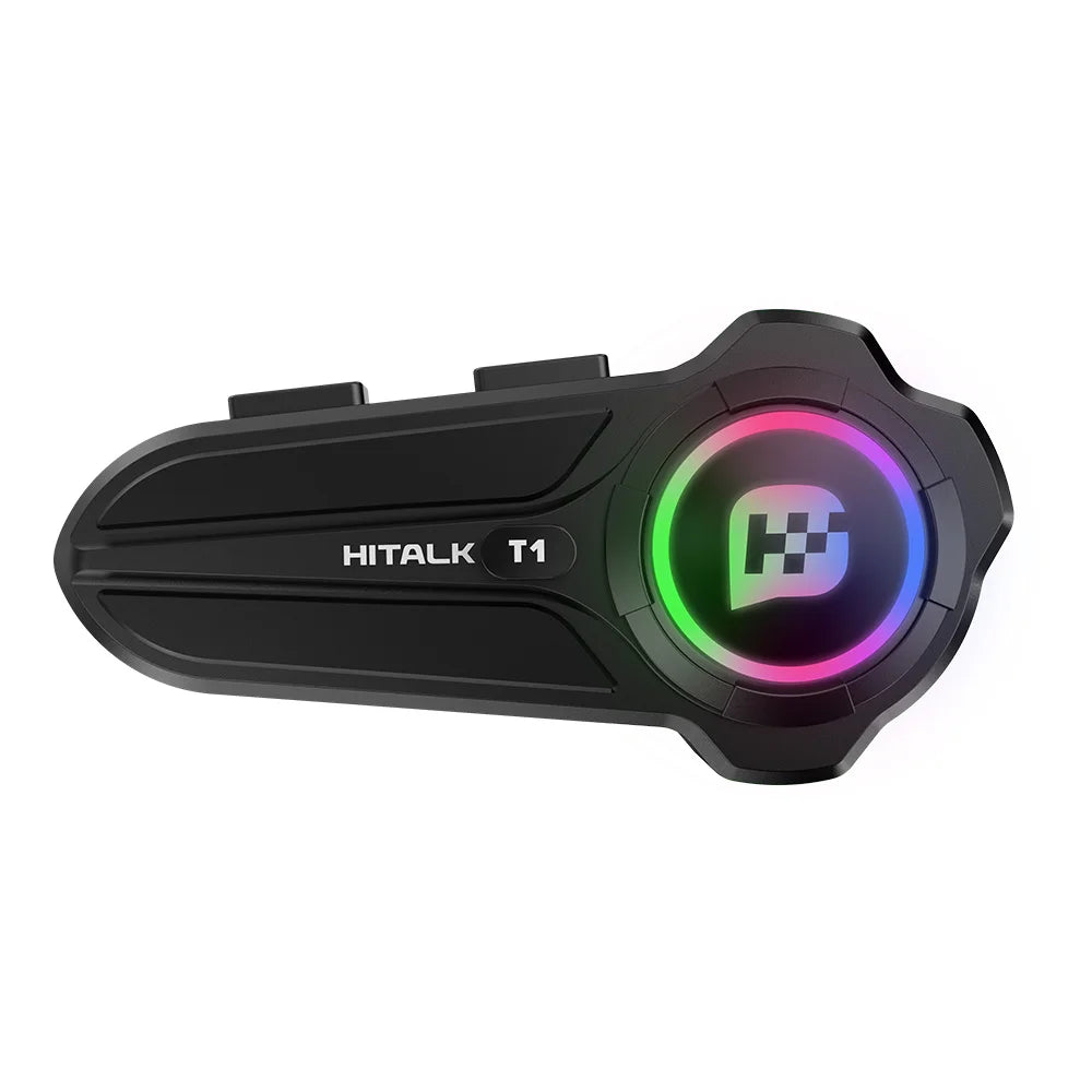 GEARELEC G1 Motorcycle Helmet Bluetooth Headset Hands Free Call IPX67 Waterproof 1000mAh Headset Speakers HiFi Stereo RGB Light