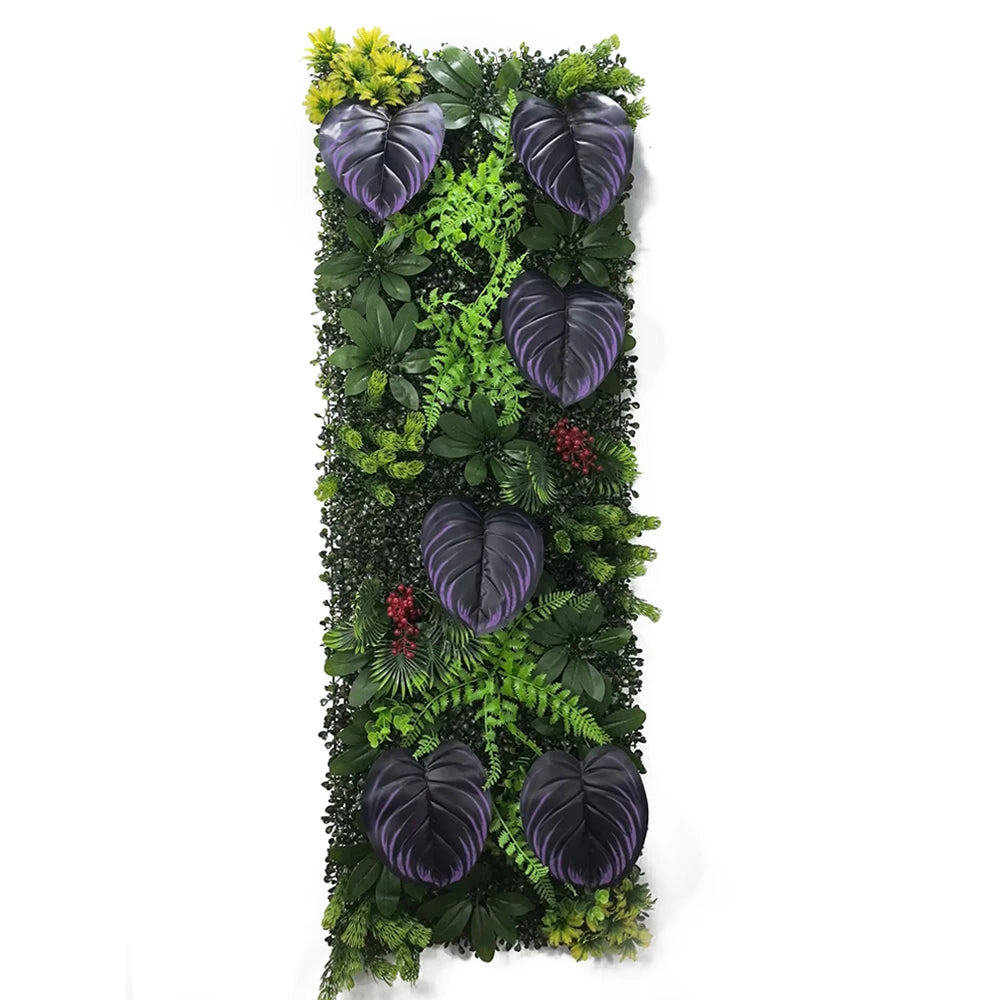 40*120CM Artificial Lawn Home Decoration Plants Wall Panels Plants Grass Branches Mixed Lawn Moss Grass