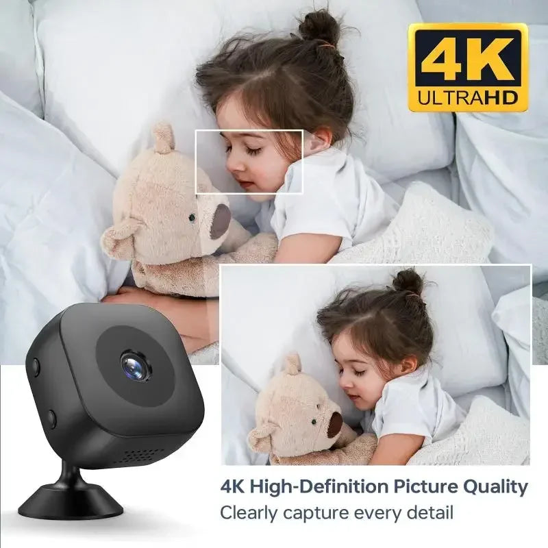 4K Smart Wireless Home Surveillance HD Camera Battery Camera Indoor Outdoor Security Monitor For Home Theft Prevention