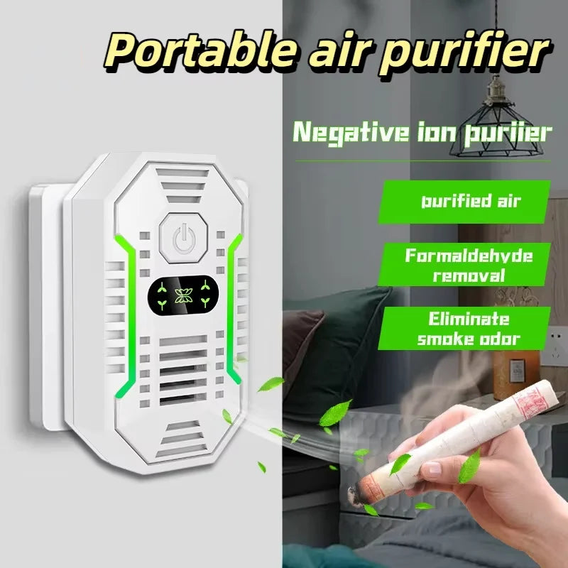 Low Energy Consumption USB Plug Negative Ion Air Purifier Eliminates Odors Purifies Smoke Formaldehyde Allergen For Home 2026