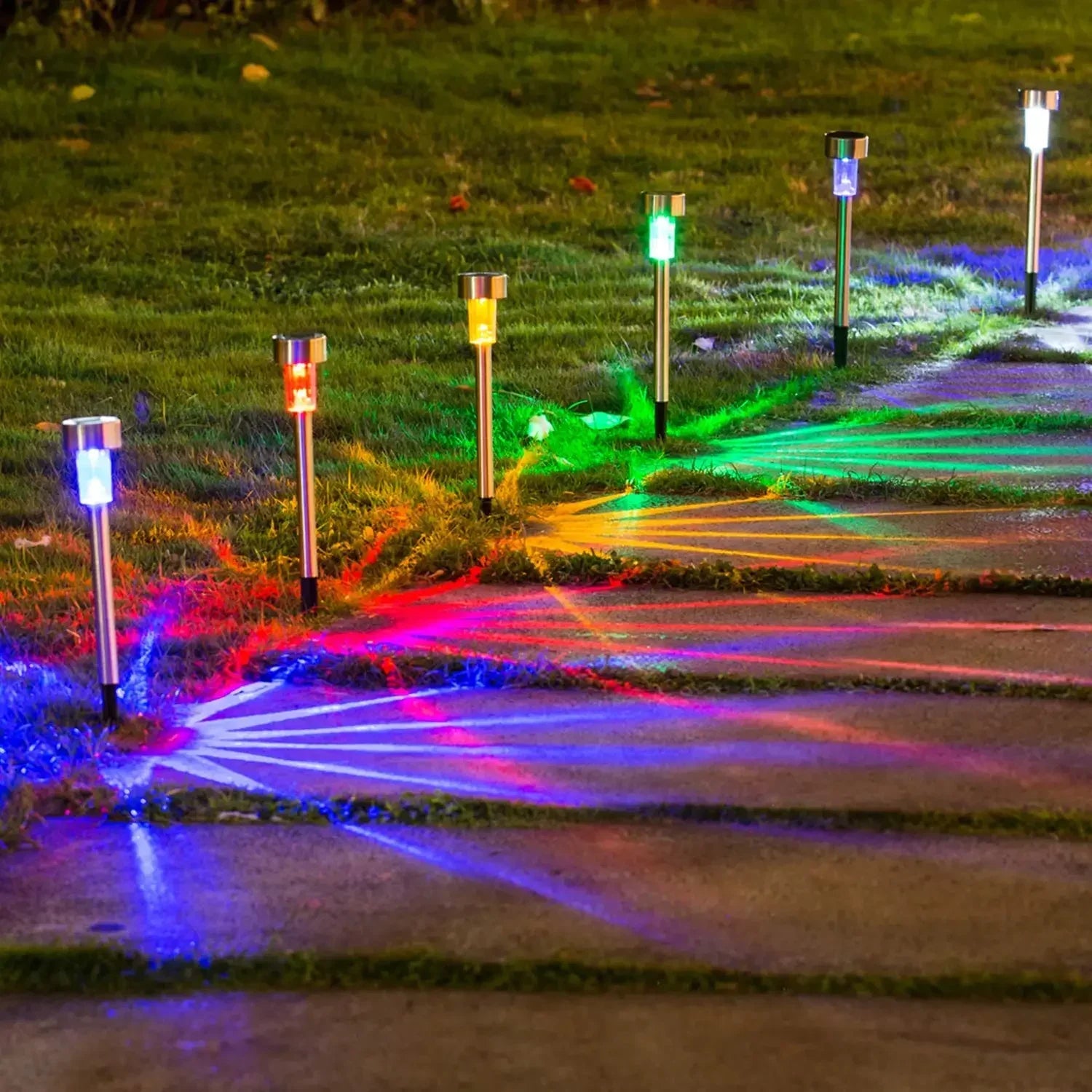 Outdoor Solar Landscape Lawn Lights Garden Lights Waterproof Decoration Lights for  Pathways Patio Yards Lawns Walkways