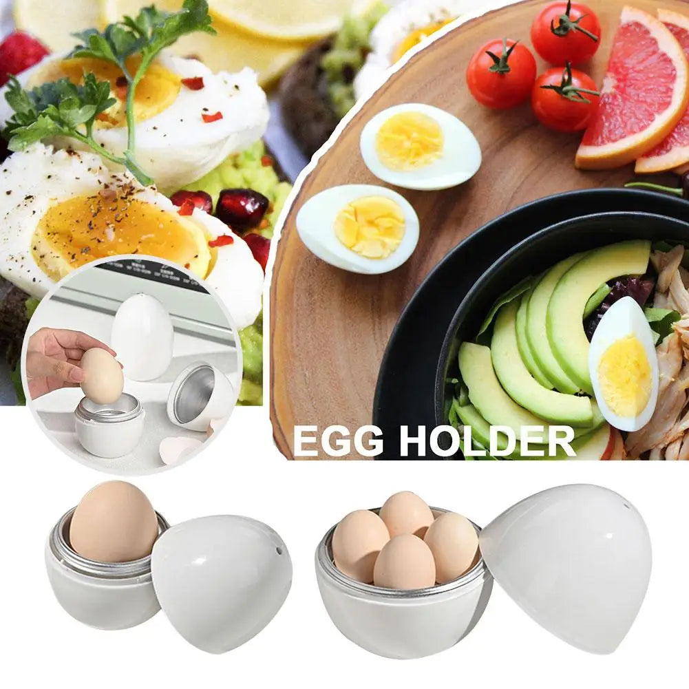1/4 eggs Microwave Egg Steamer Boiler Cooker Easy Quick 5 Minutes Hard Or Soft Boiled Egg Boiler Kitchen Cooking Tools