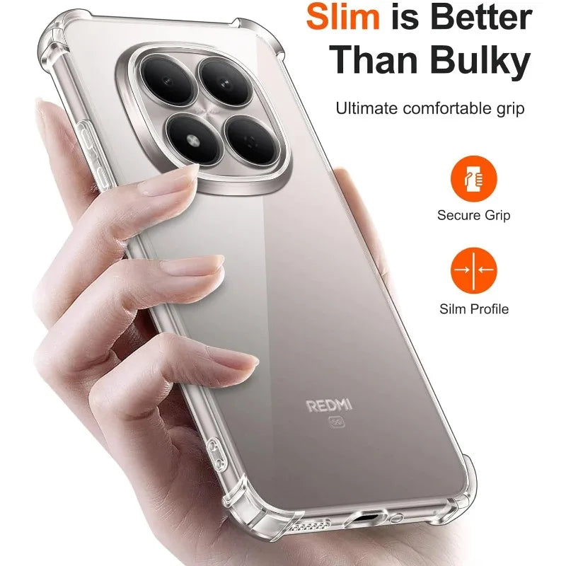 Case For Redmi Note 15 Pro 5G Pro+ Plus Note 15 Pro 4G Protective Cover Four Corners Shockproof Bumper Coque Fundas