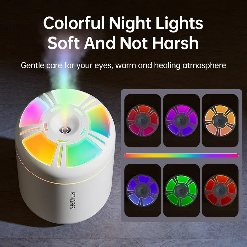 180ML Mini Air Humidifier USB Electric Aroma Diffuser Essential Oil Purifier Aromatherapy Mist Maker Lights For Car Home Bedroom