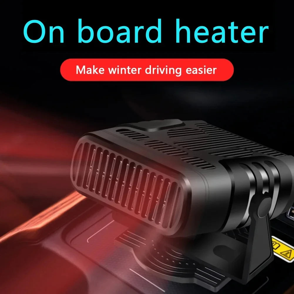 Car Heater 200W Dryer Windshield Defogging 12V/24V Heater Portable Defogger Defroster Heating Fan Household Heater 2026 New
