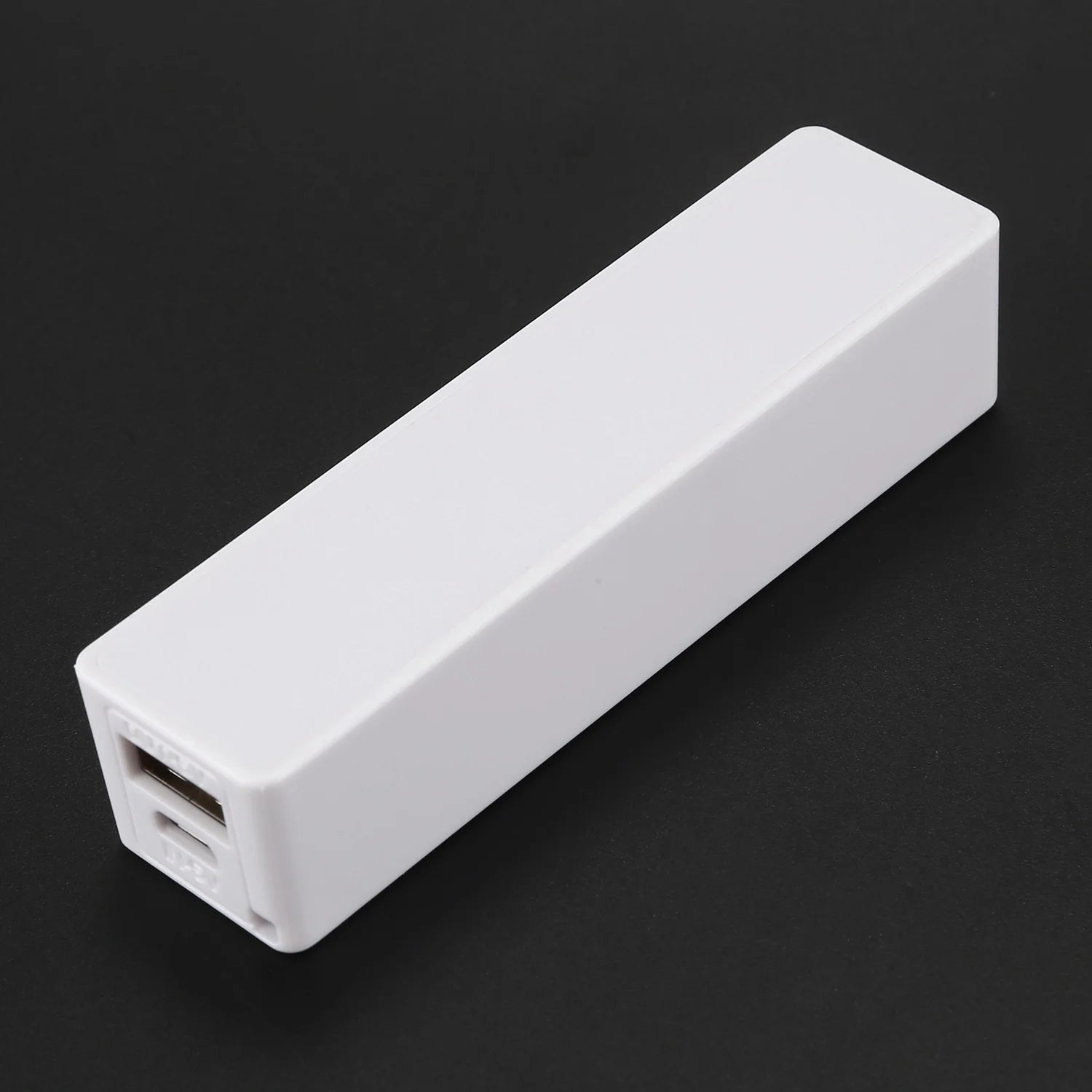 Portable External Power Bank Battery Charger 18650 with Keychain (Without Battery) (White)-BLife