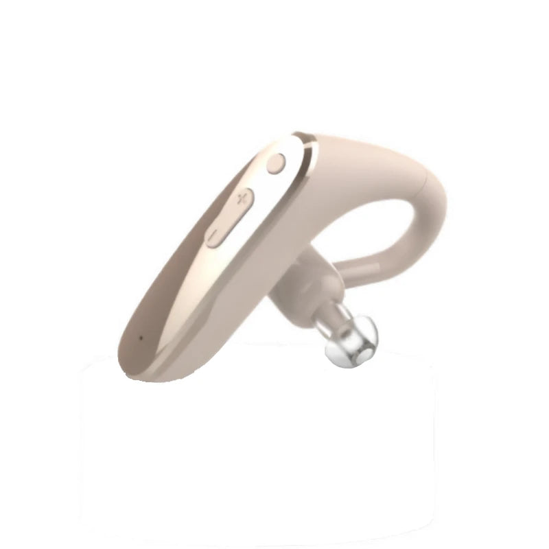 New Compact Lightweight Single Rechargeable Headphones Noise Cancelling Feature Ear-hook Earbuds Suitable For The Elderly