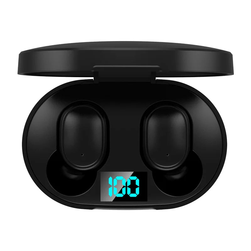 LED Digital Display Wireless Earphones Wireless Bluetooth Headset Noise Cancelling Sports Headphones Universal Bluetooth Earbuds