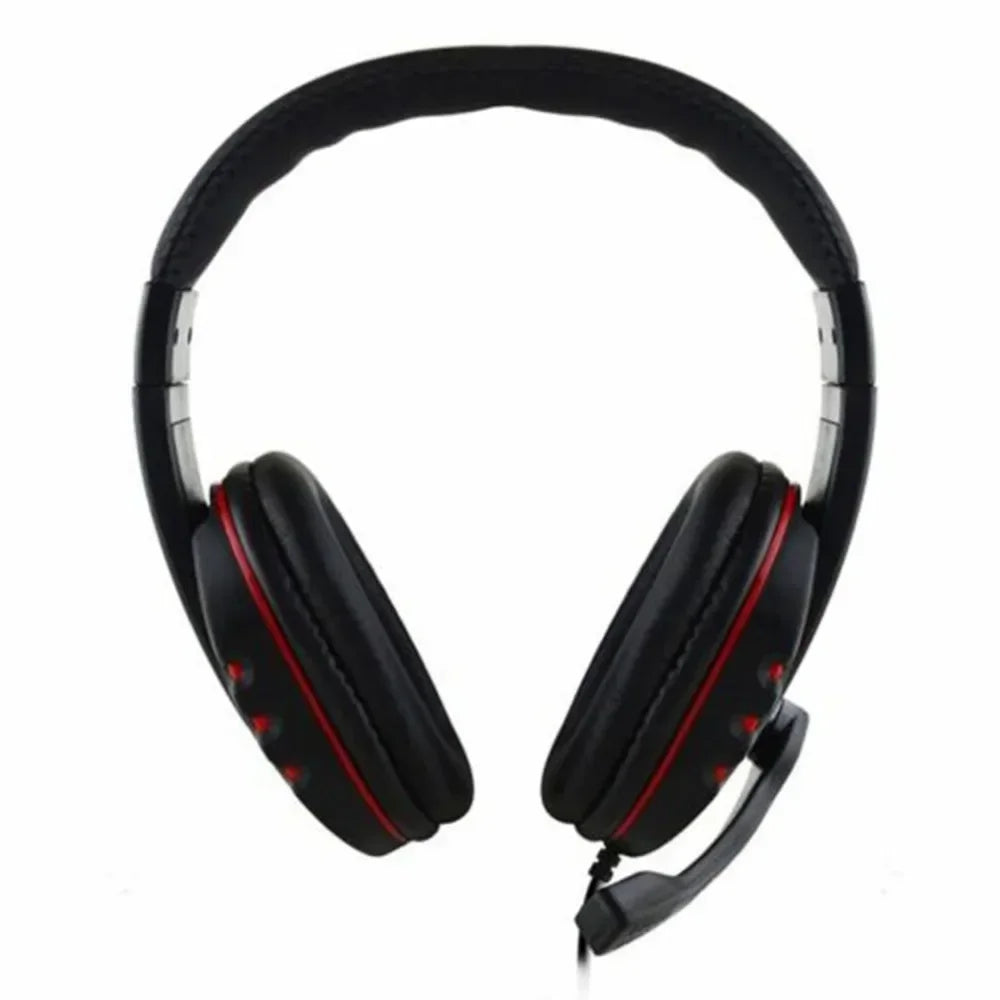 3.5mm Headphones Wired Gaming Headset Earphones For PS4 Play Station 4 Game PC Chat Headset  With Microphone