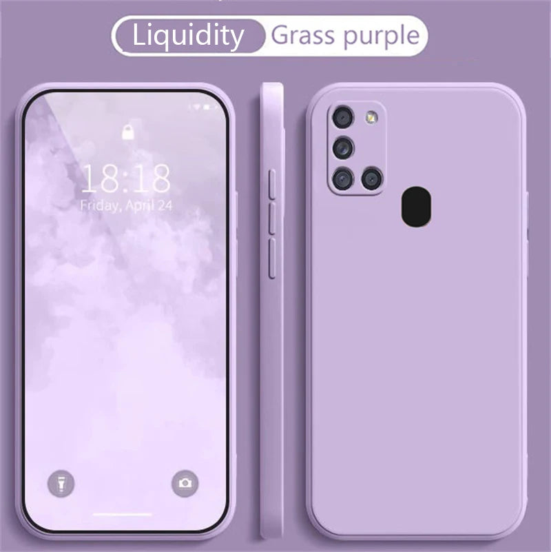 For Samsung A21S Case for Samsung Galaxy A22 A31 A32 A41 Case Silicone TPU Soft Matte Phone Case Back Cover Fundas Coque Bumper