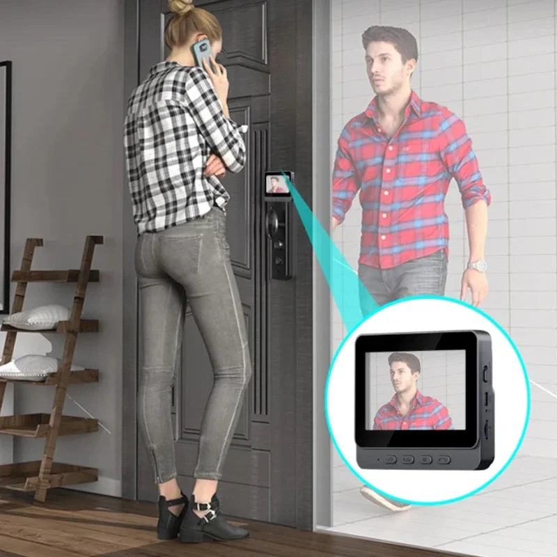 Smart WiFi 2.4G Wireless Doorbells Video Intercom Camera Inteligente Night Vision 4.3inch HD Screen For Security Home Apartment