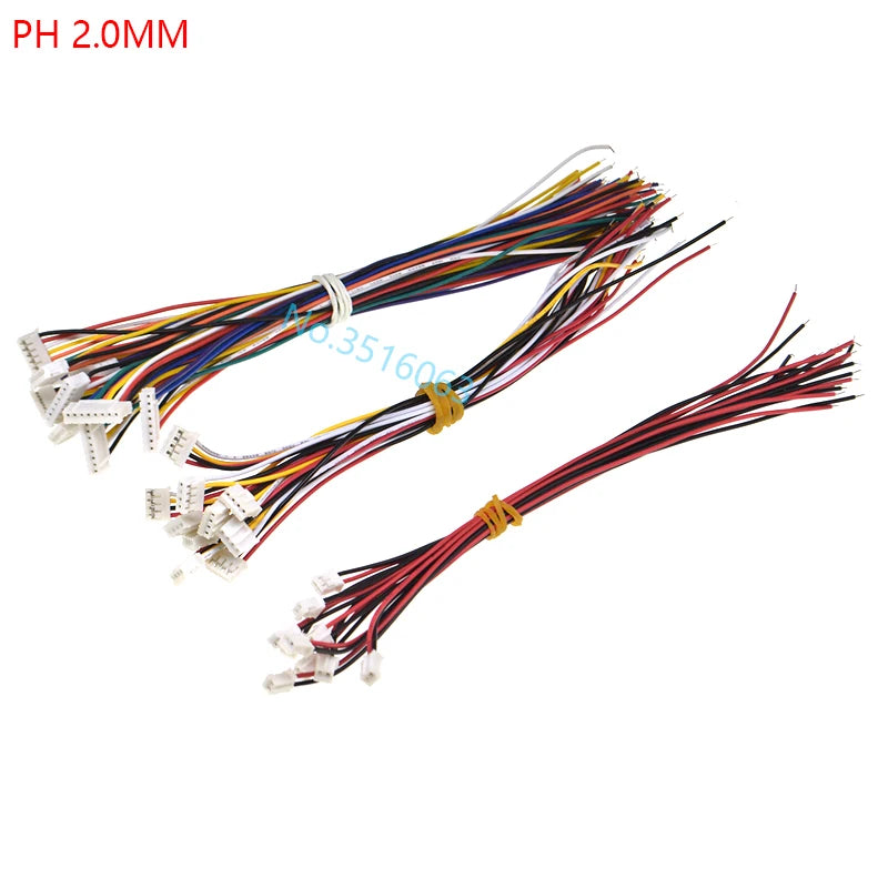 10Pcs 1.0 1.25 1.5 2.0 2.54 Sh/Jst/Zh/Ph/Xh 1.0mm 1.25mm 1.5mm 2.0mm 2.54mm Female Plug Connector With Wire 2/3/4/5/6/7/8/P Pin