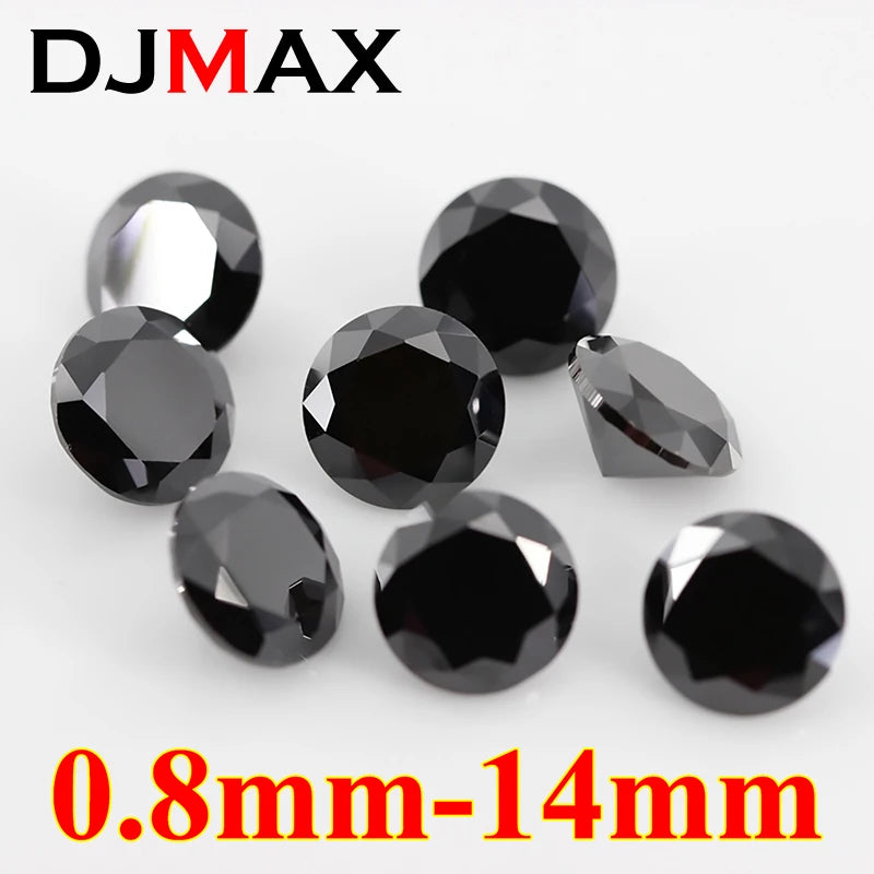 DJMAX Factory Direct Sales Moissanite Loose Stone D Color Moissanita Gemstone Lab Grown Diamond Certified Black Moissanite Stone