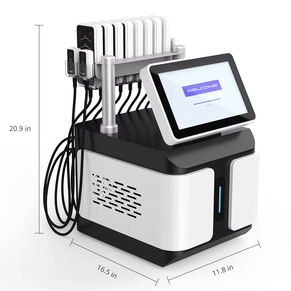 6D Beauty Equipment-Lipo Pads Machine 160mW 6 Wavelengths Desktop Body Sculpting for Hands AU US IT ZA CN Plugs