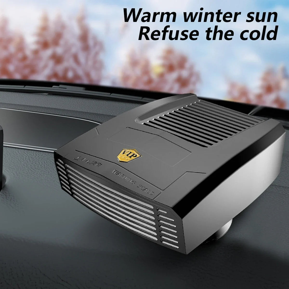 【12V Car Heater 2 in 1】Windshield Fast Heating Defrost Defogger with 360 Degree Rotation for Auto Interior Accessories