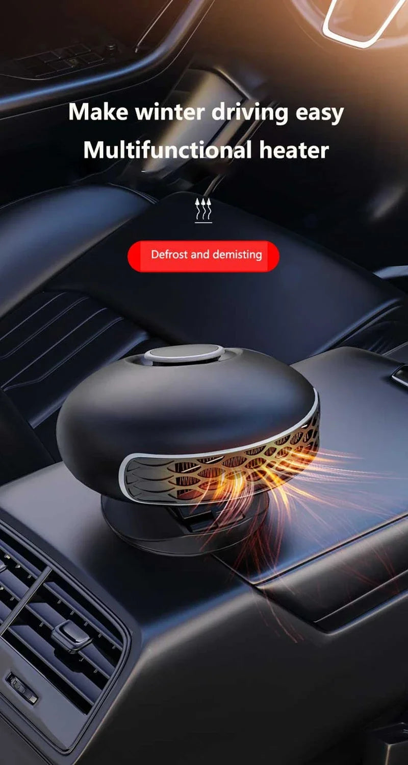 12v/24v Car Heater Heating Cooling Dual-purpose Low Power 360°rotation Defrost Defogger Fast Heating Foldable Stand 2026
