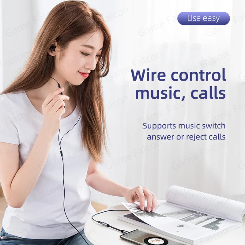 USB C to 3.5mm Headphone Adapter for iPhone Sumsang Huawei Xiaomi Redmi Poco Pixel 3.5mm Jack Earphone AUX Audio Adapter Cable