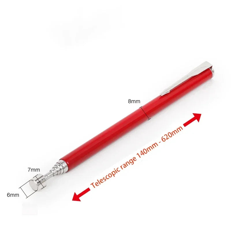 Inspection Mirror LED Light Telescoping Mirrors 360 Rotation Mechanic Tools Magnetic Mirror Telescopic Handle Repairing Tools
