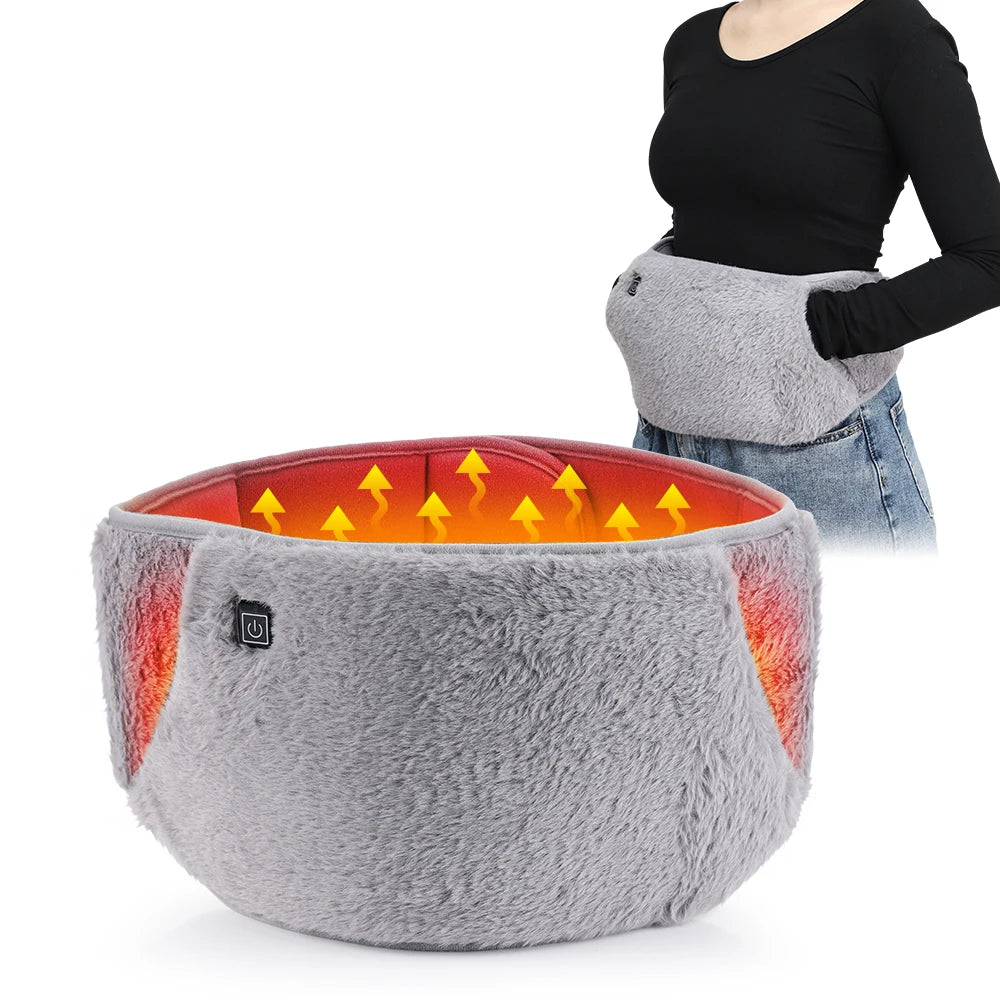 Electric Heating Belt Hand Warmer Winter Heater Waist Warmers Hot Compress Abdominal Lumbar Uterus Warming Pad USB Charging