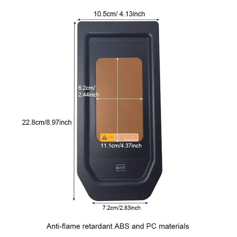 Car Wireless Charger 15w Fast Mobile Phone Charging Panel Adapter For GMC Sierra 2019-2021 Interior Product Accessories