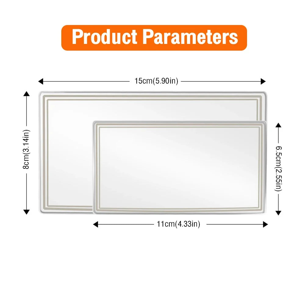 Car Makeup Mirror Stainless Steel Portable Auto Sun-Shading Visor HD Mirrors Car-styling Auto Interior Mirror