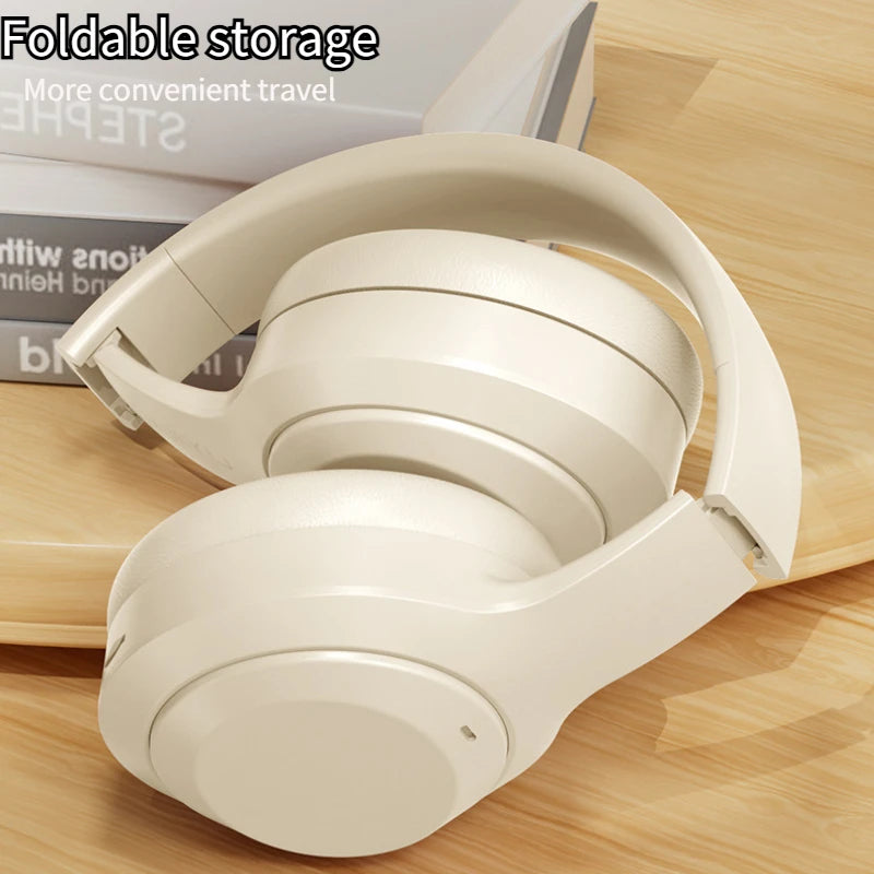 Wireless Headphones Bluetooth 5.1 Over Ear HIFI Stereo Headsets True Active Noise Cancelling Tf Card Support Type-c HD Mic Gifts