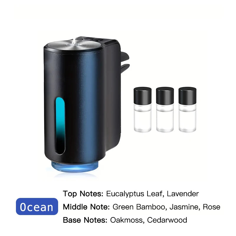 Car Diffuser Purifier Essential Fragrance Aroma AI Air Aromatherapy Humidifier Freshener Perfume Oil Mounted Ionizer Generator