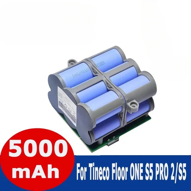 21.6V Replacement Battery for Tineco FLOOR ONE 2.0 S5 PRO 2 S5 Smart S5 Steam Floor Scrubber Accessories Parts 5000mAh