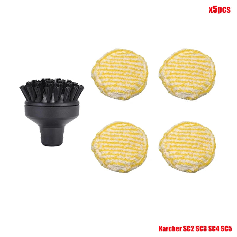 Mop Cloth Cover For Karcher SC2 SC3 SC4 SC5 Handheld Steam Vacuum Cleaner Large Round Brush Steamer Cover Nylon Accessories