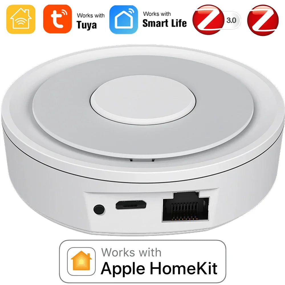 Tuya Smart Life ZigBee Smart Wireless/Wired Gateway Hub HomeSmart Bridge Remote Linkage Devices WiFi Central Control Host